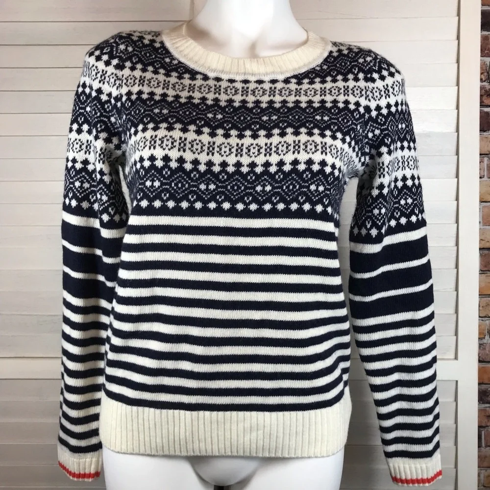 🍀🌸 J.Crew Factory Stripes sweater 🌸🍀 - Picture 7 of 13